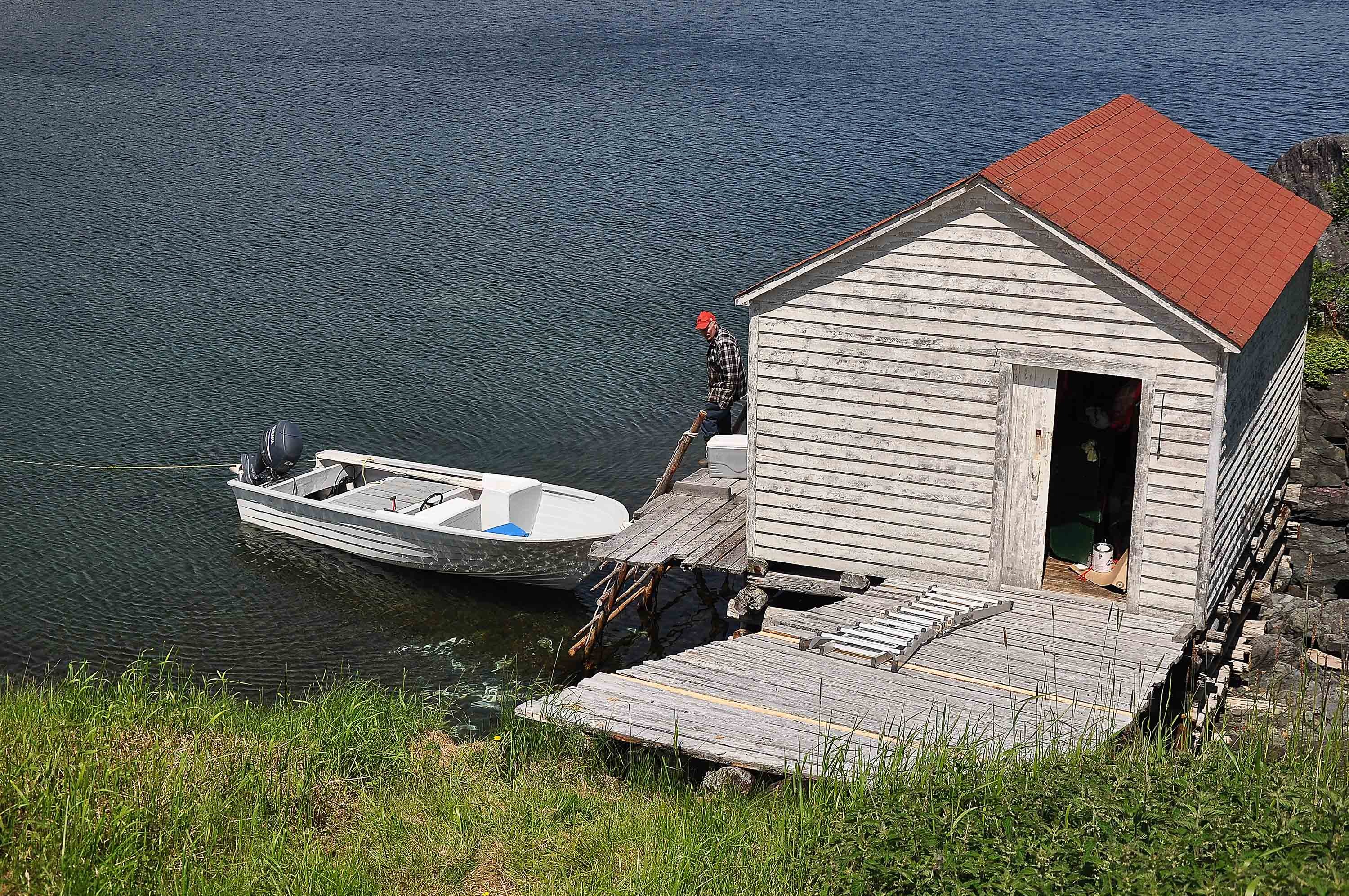 Shack on the water