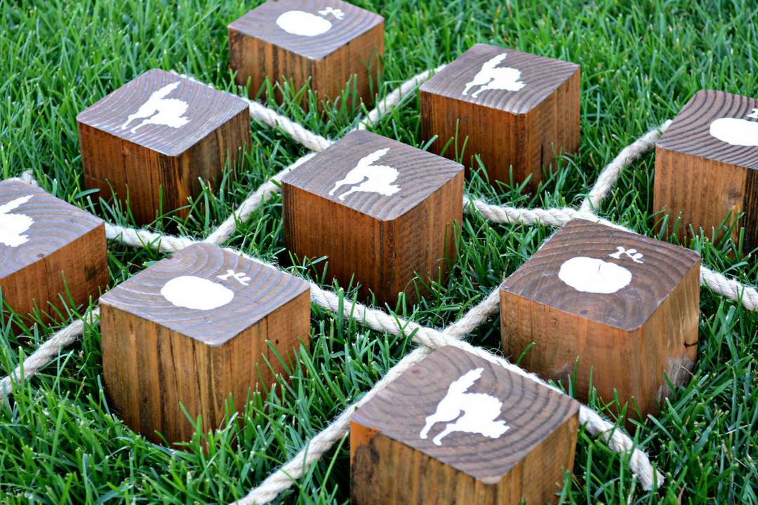 How to Create a Perfect DIY Wooden Halloween Tic Tac Toe Game by Miranda Webster Finished Image 4